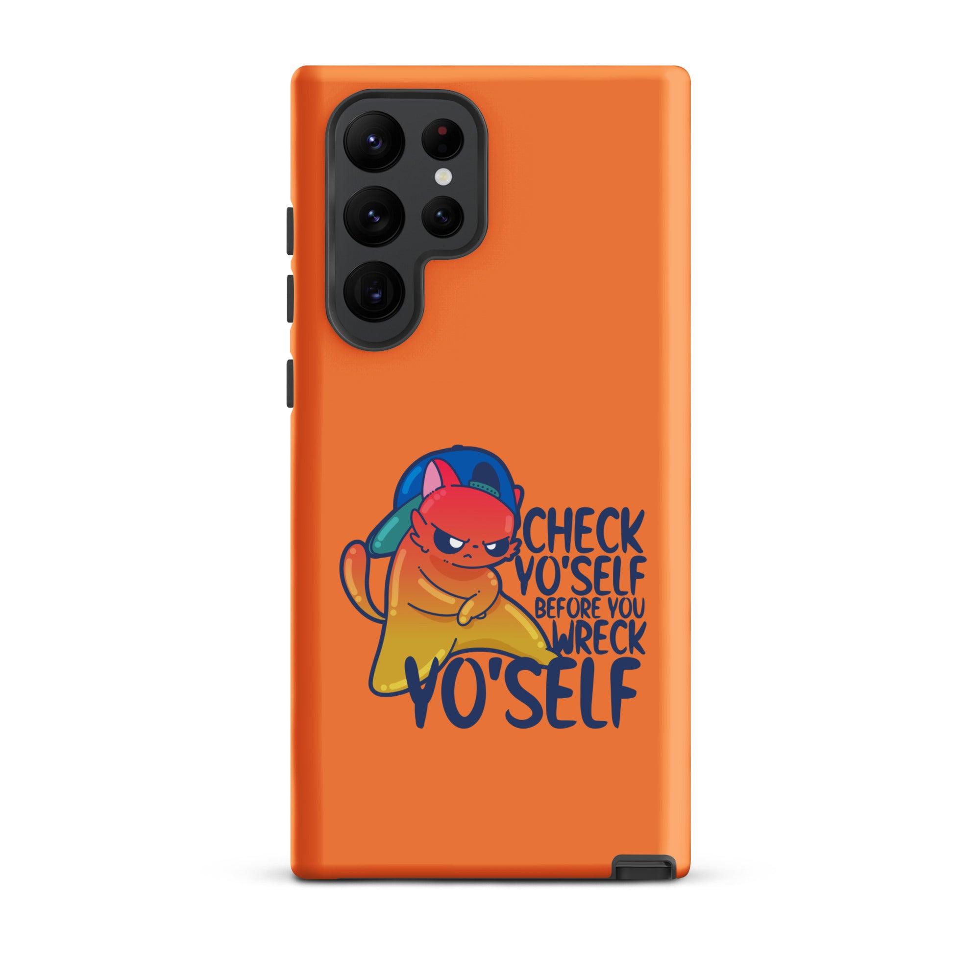 CHECK YOSELF - Tough case for Samsung® - ChubbleGumLLC