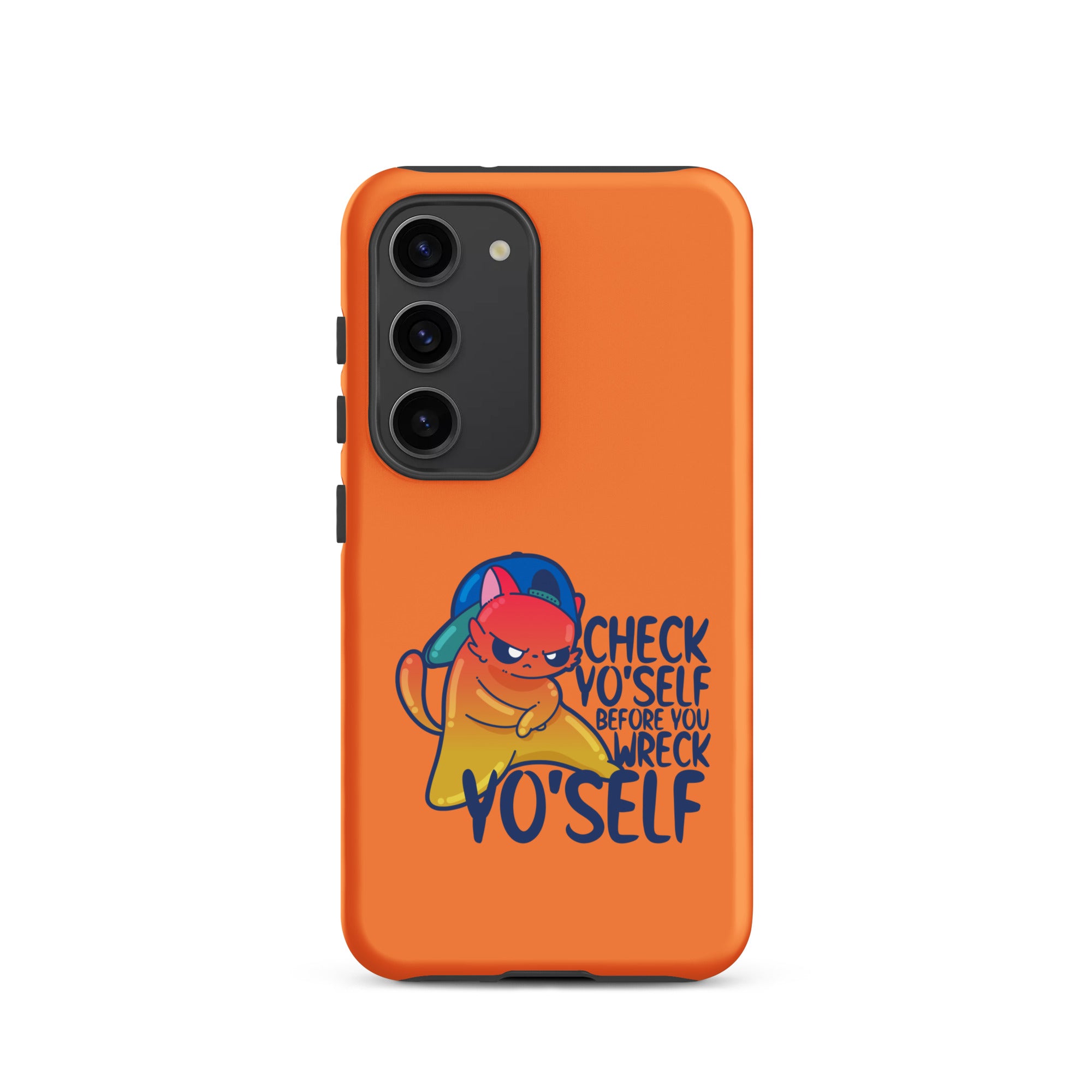 CHECK YOSELF - Tough case for Samsung® - ChubbleGumLLC