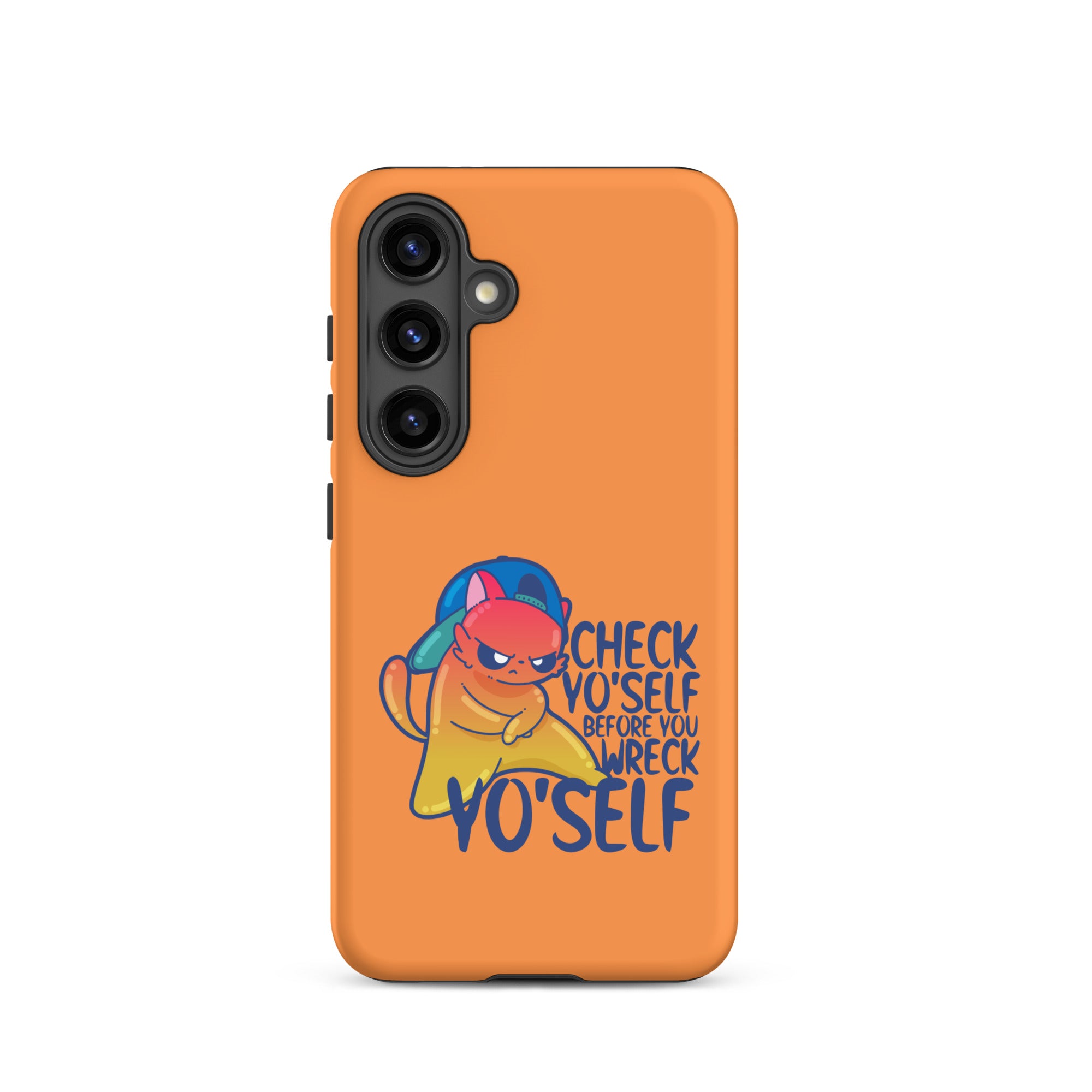 CHECK YOSELF - Tough case for Samsung® - ChubbleGumLLC