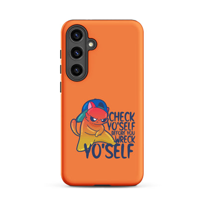 CHECK YOSELF - Tough case for Samsung® - ChubbleGumLLC