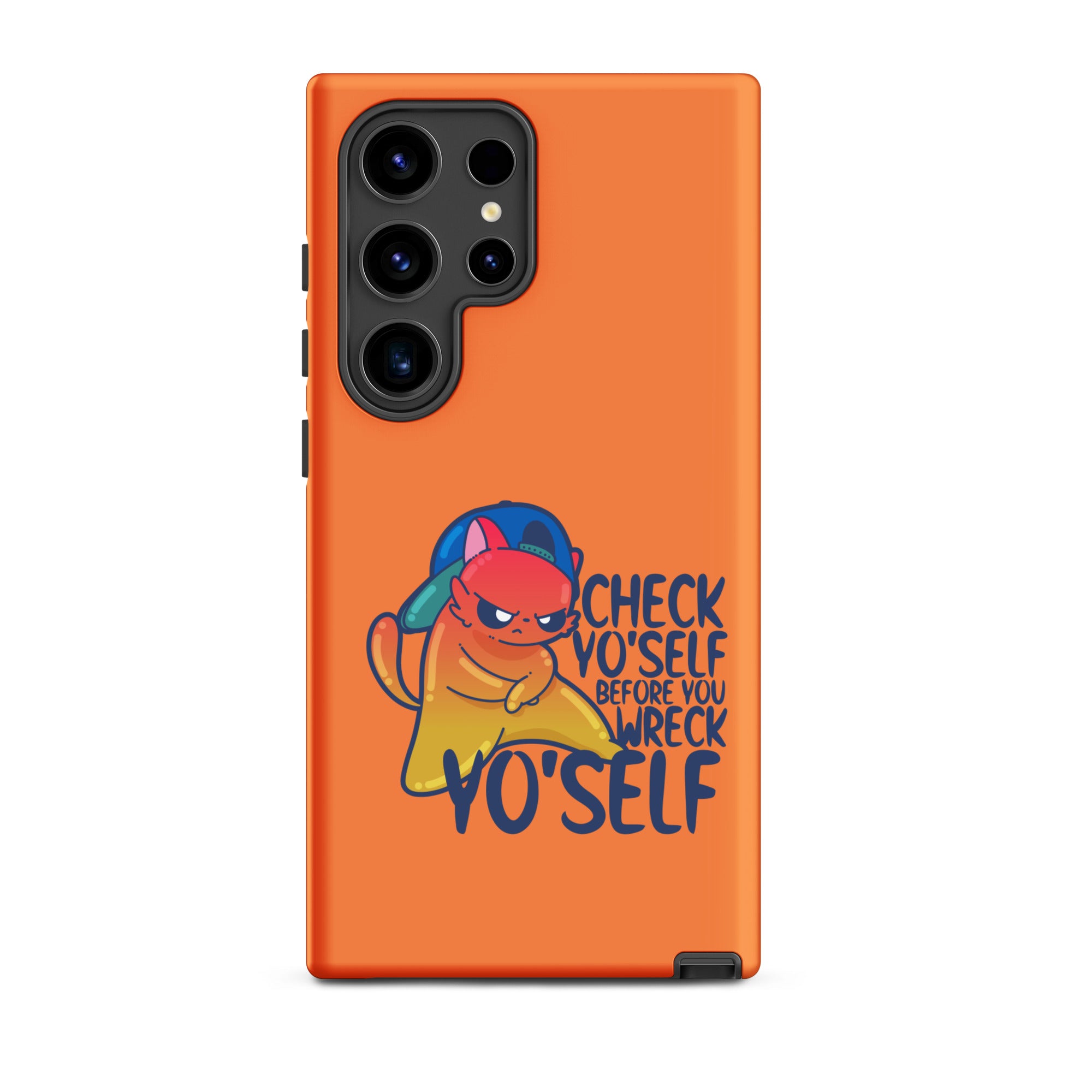 CHECK YOSELF - Tough case for Samsung® - ChubbleGumLLC