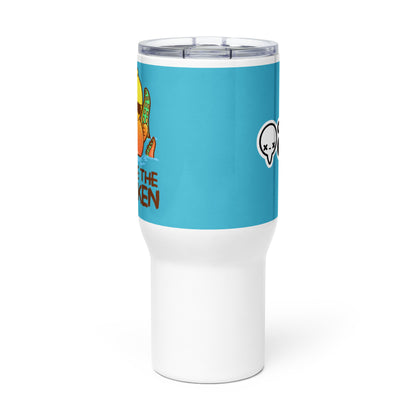 RELEASE THE QUAKEN - Travel Mug - ChubbleGumLLC