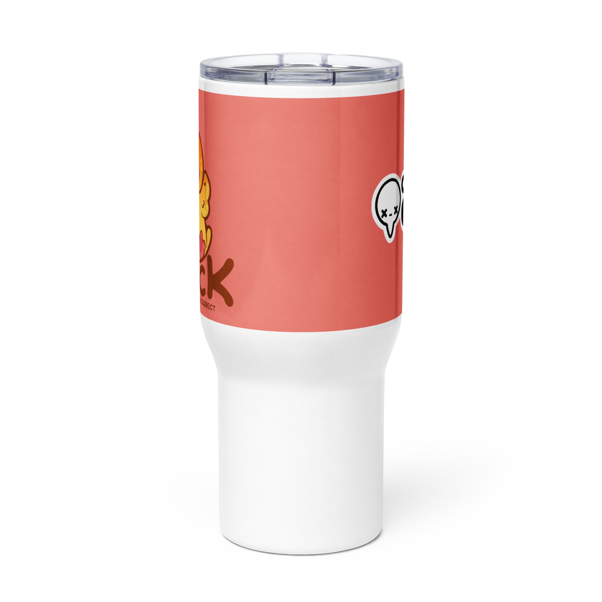 DUCK STUPID AUTOCORRECT - 25 oz Travel Mug - ChubbleGumLLC