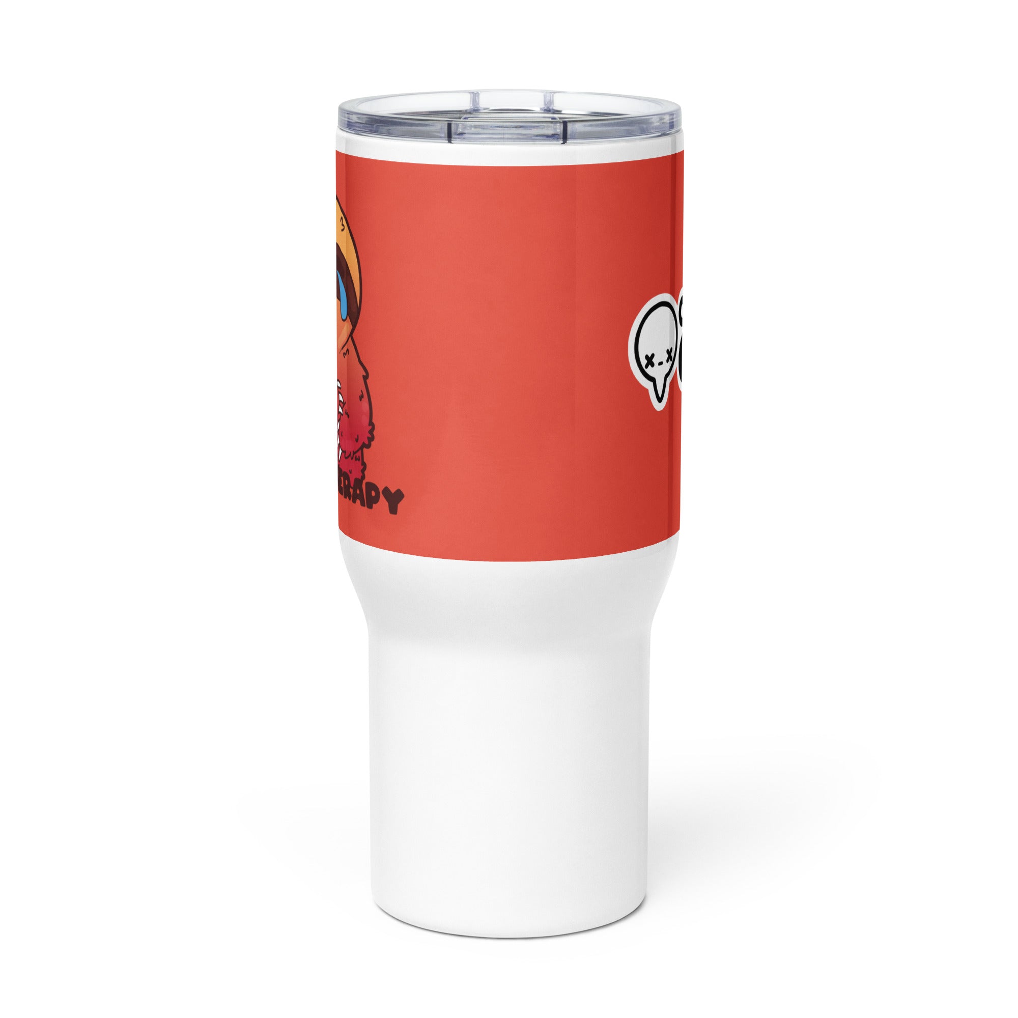 LAUGHTER IS MY THERAPY - 25 oz Travel Mug - ChubbleGumLLC