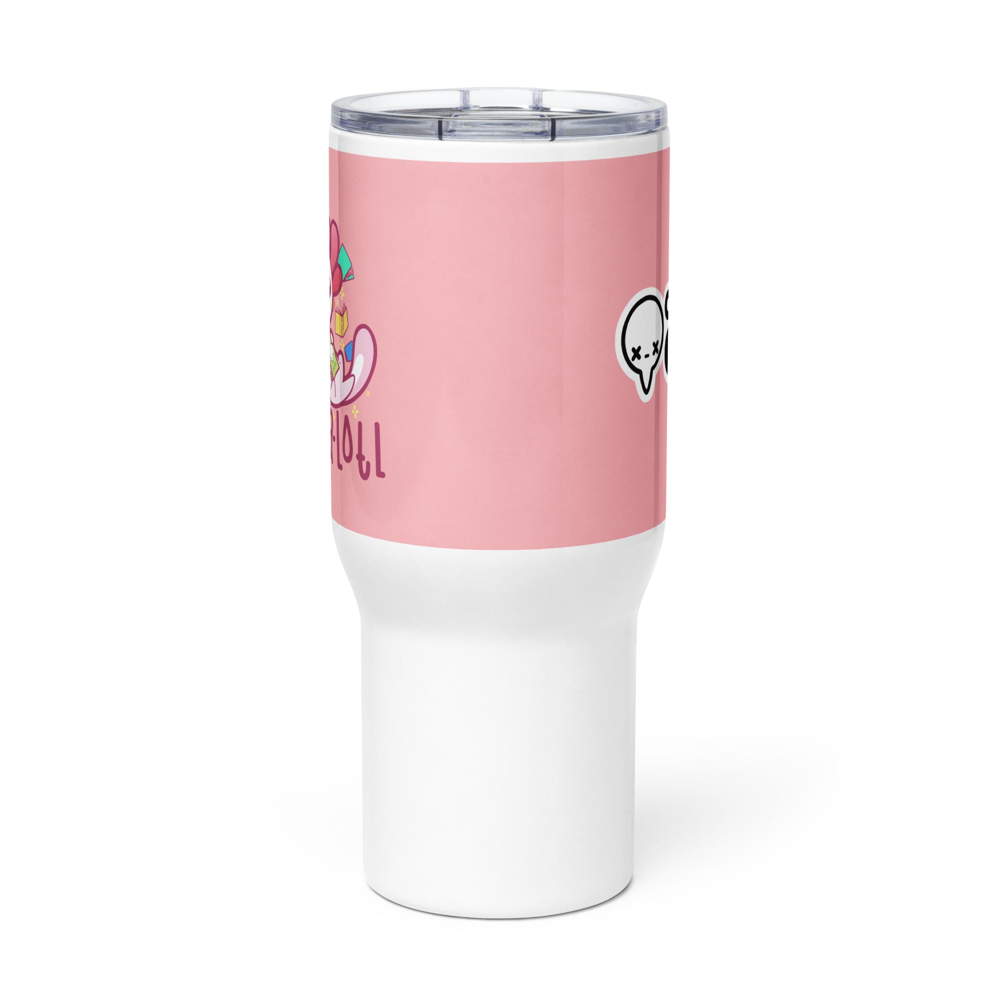 READS A LOTL - 25 Oz Travel Mug - ChubbleGumLLC