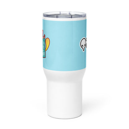 HOW TO TRAIN YOUR HUMAN - 25 oz Travel Mug - ChubbleGumLLC