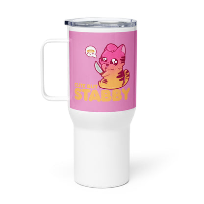 CUTE BUT STABBY - 25 oz Travel Mug - ChubbleGumLLC