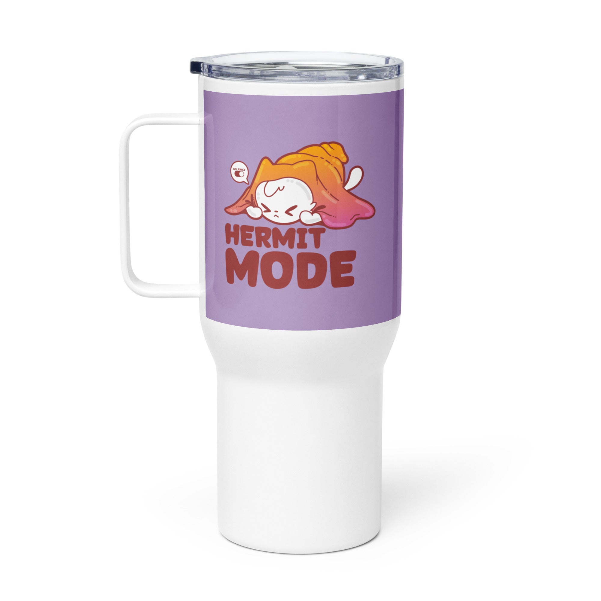 HERMIT MODE - 25 Oz Travel Mug - ChubbleGumLLC