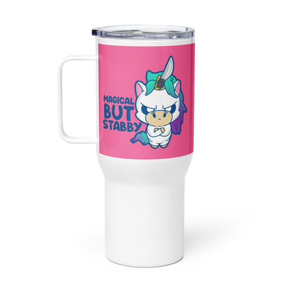 MAGICAL BUT STABBY - 25 Oz Travel Mug - ChubbleGumLLC