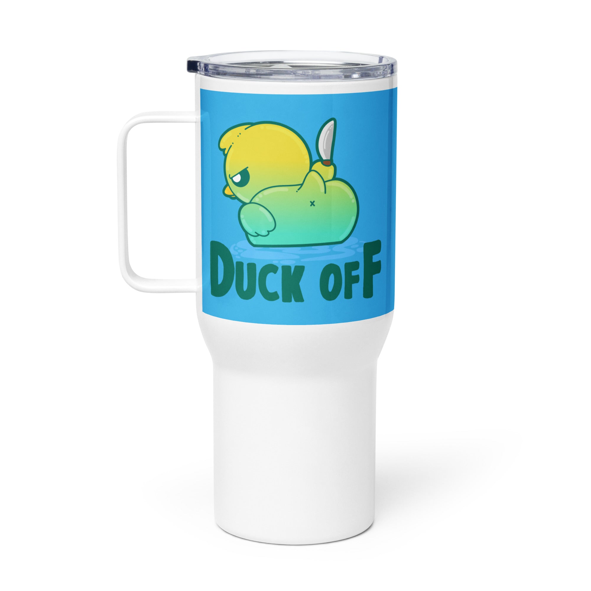 DUCK OFF - 25 Oz Travel Mug - ChubbleGumLLC