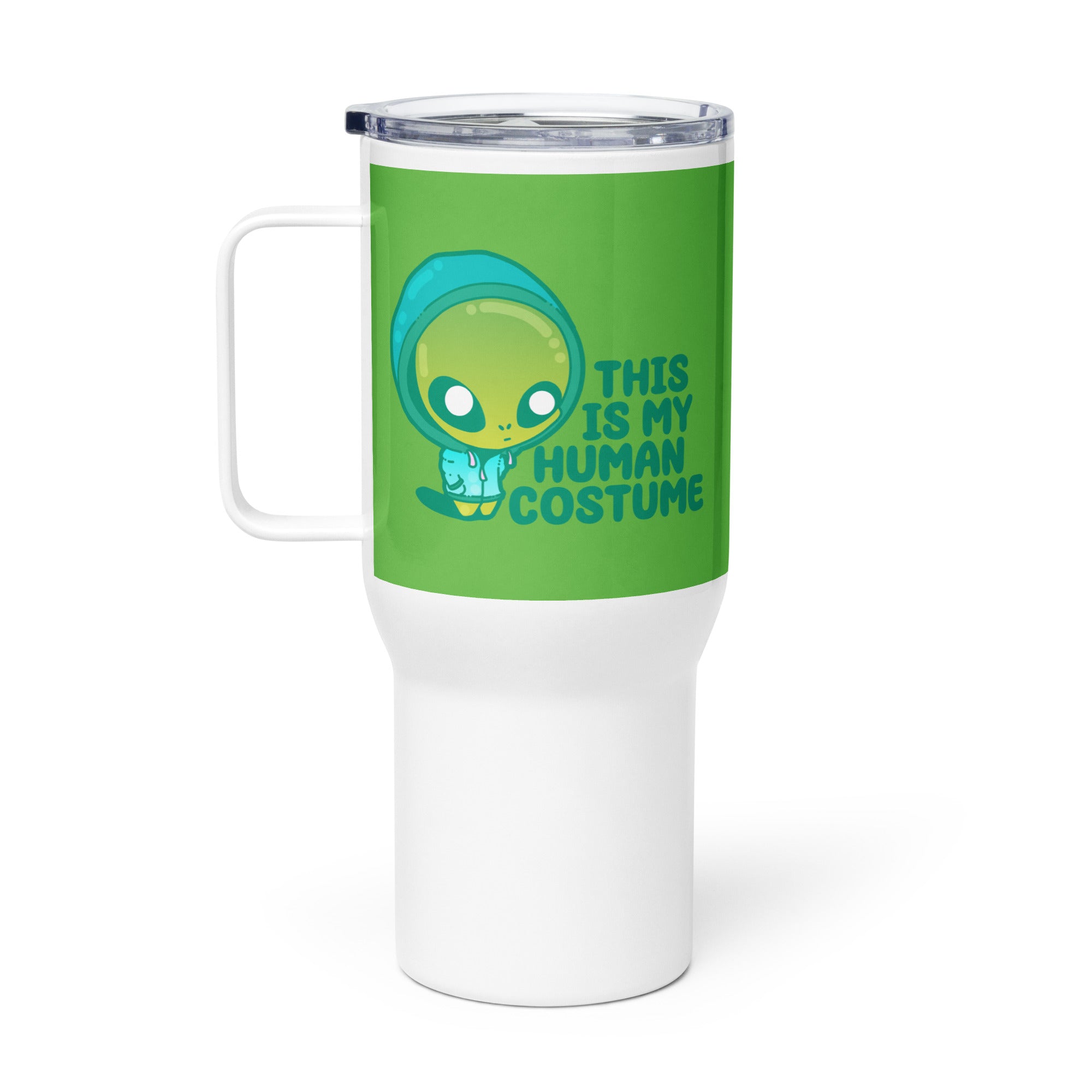 THIS IS MY HUMAN COSTUME - 25 oz Travel Mug - ChubbleGumLLC