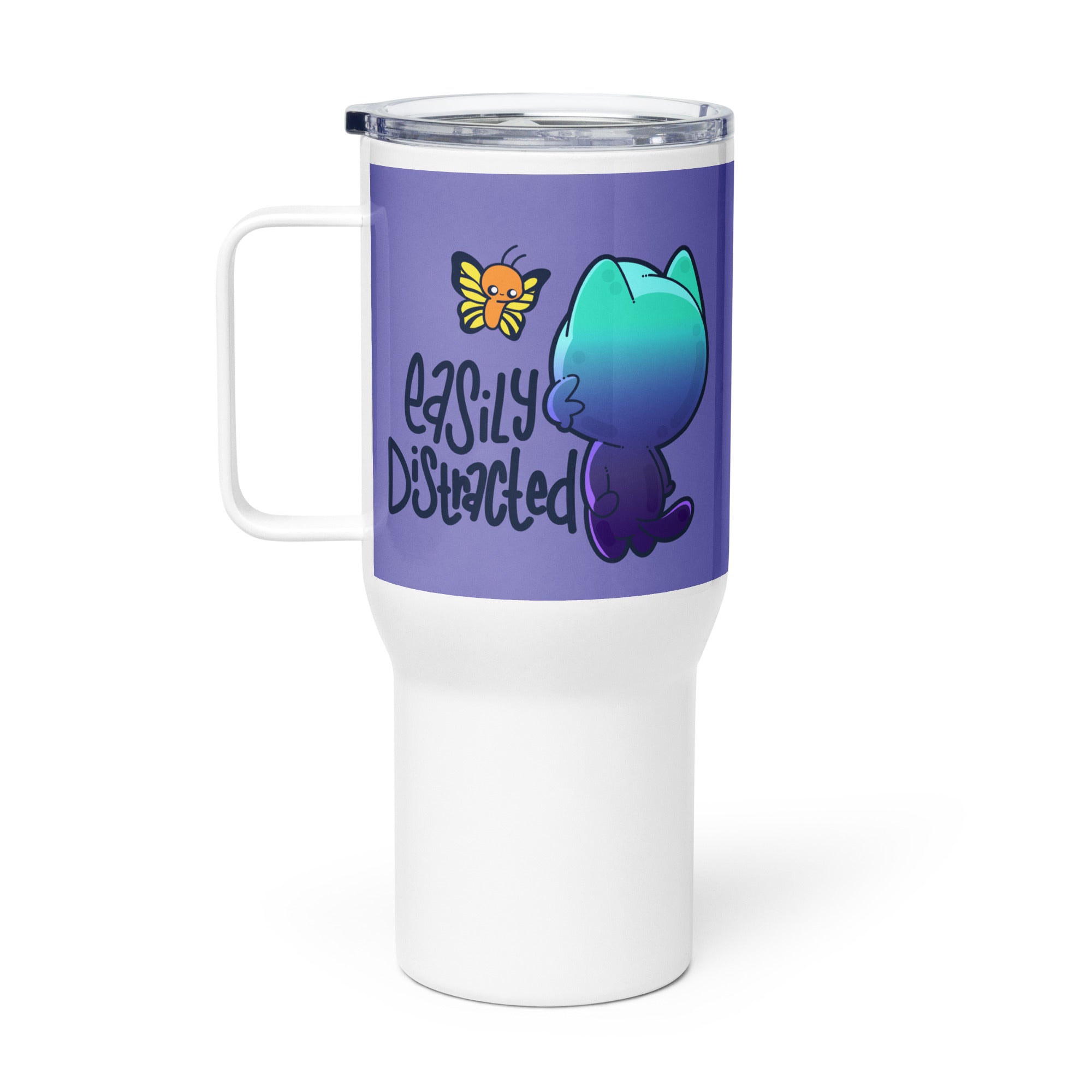 EASILY DIDTRACTED - 25 oz Travel Mug