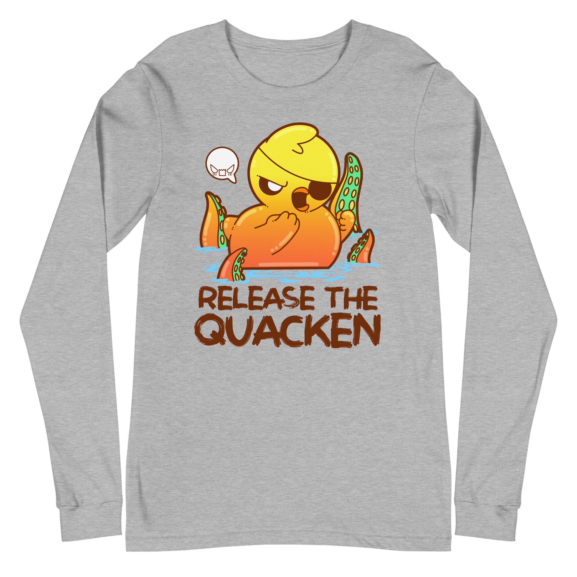 RELEASE THE QUACKEN - Long Sleeve Tee - ChubbleGumLLC