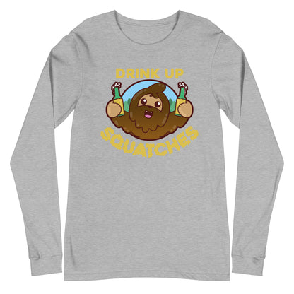 DRINK UP SQUATCHES - Long Sleeve Tee - ChubbleGumLLC