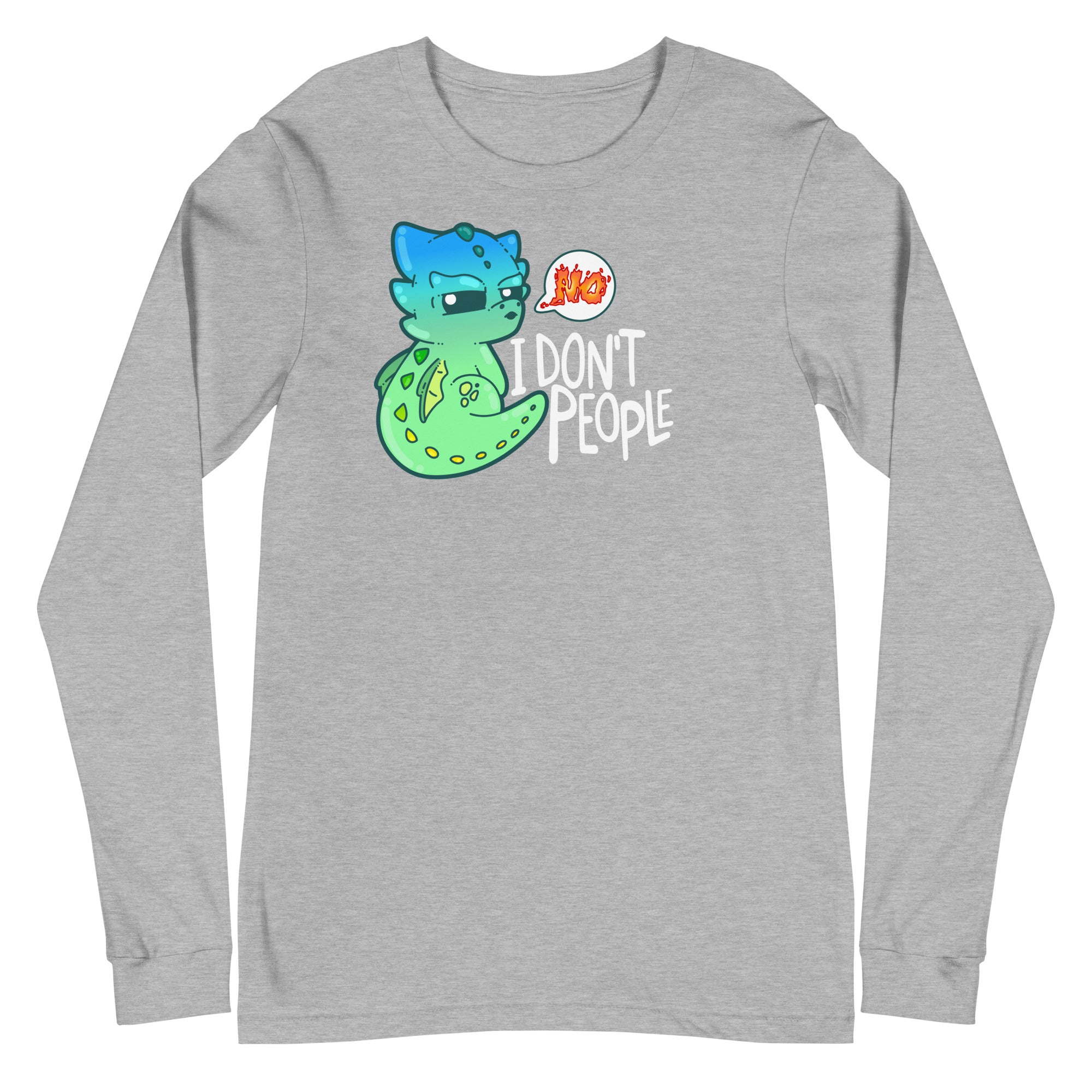 I DONT PEOPLE - Modified Long Sleeve Tee - ChubbleGumLLC