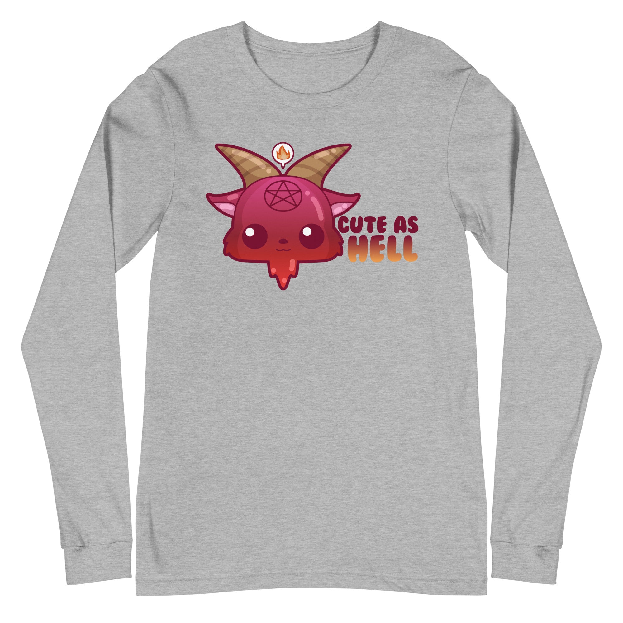 CUTE AS HELL - Long Sleeve Tee - ChubbleGumLLC