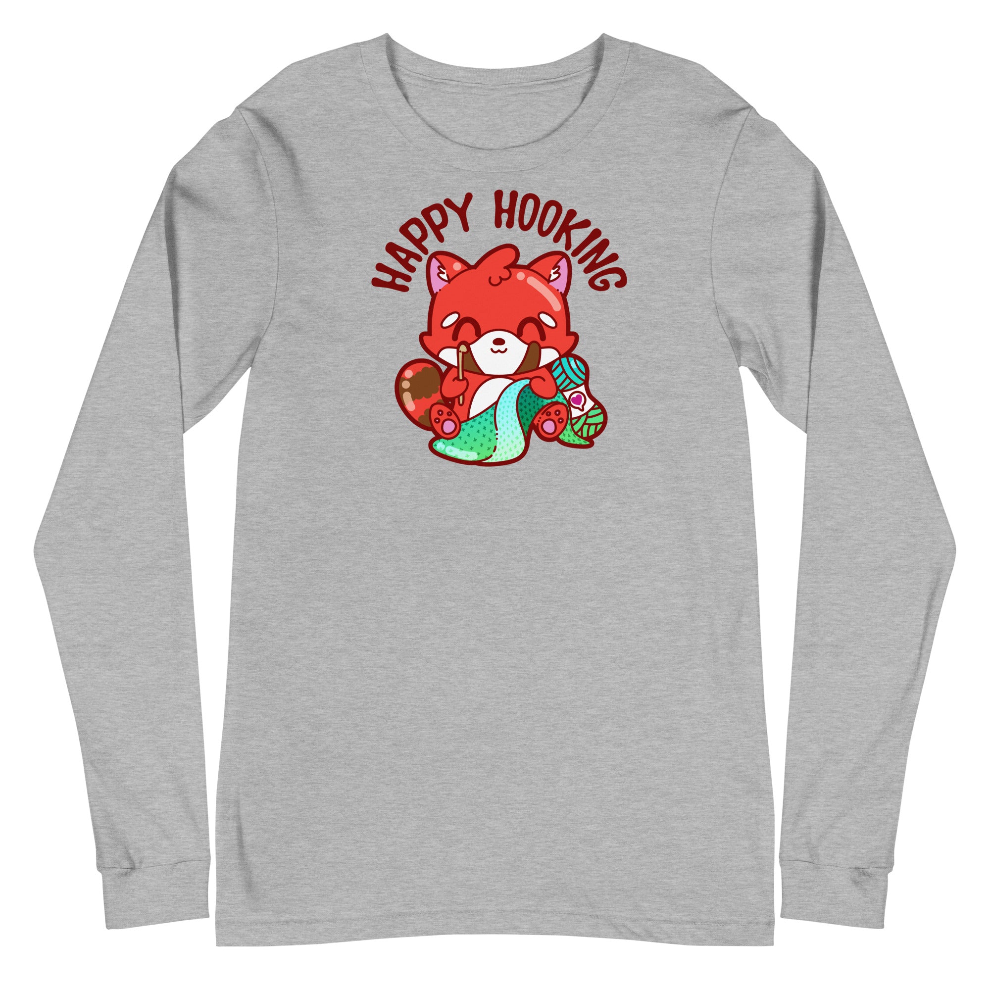 HAPPY HOOKING - Long Sleeve Tee - ChubbleGumLLC