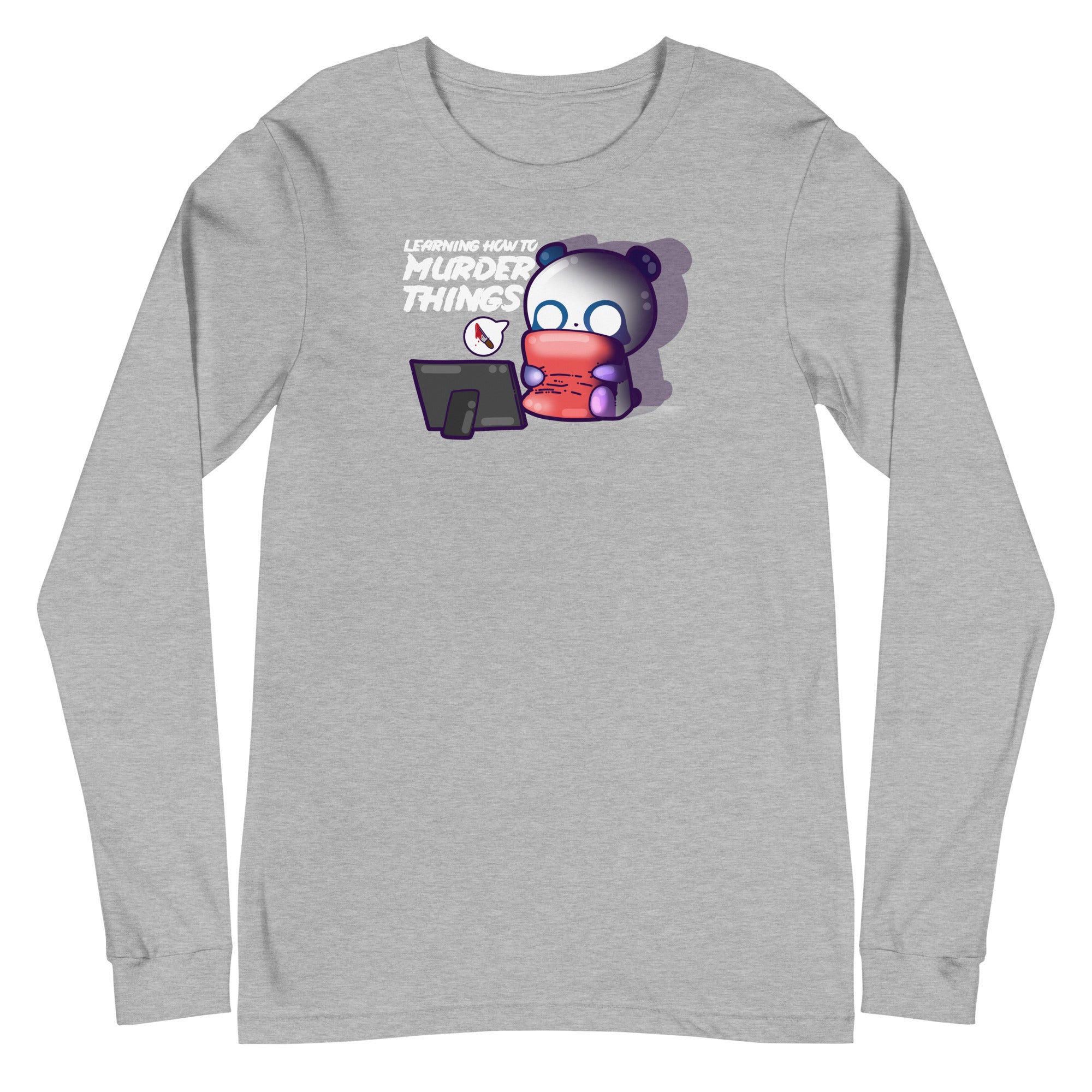 LEARNING HOW TO MURDER THINGS - Long Sleeve Tee - ChubbleGumLLC