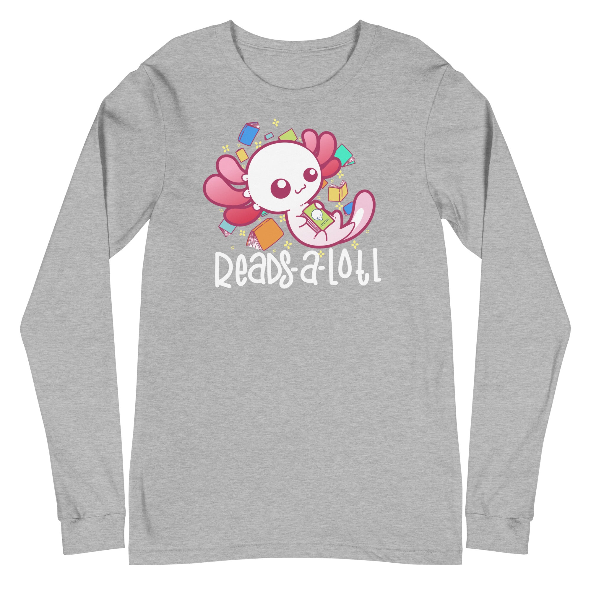 READS A LOTL - Modified Long Sleeve Tee - ChubbleGumLLC