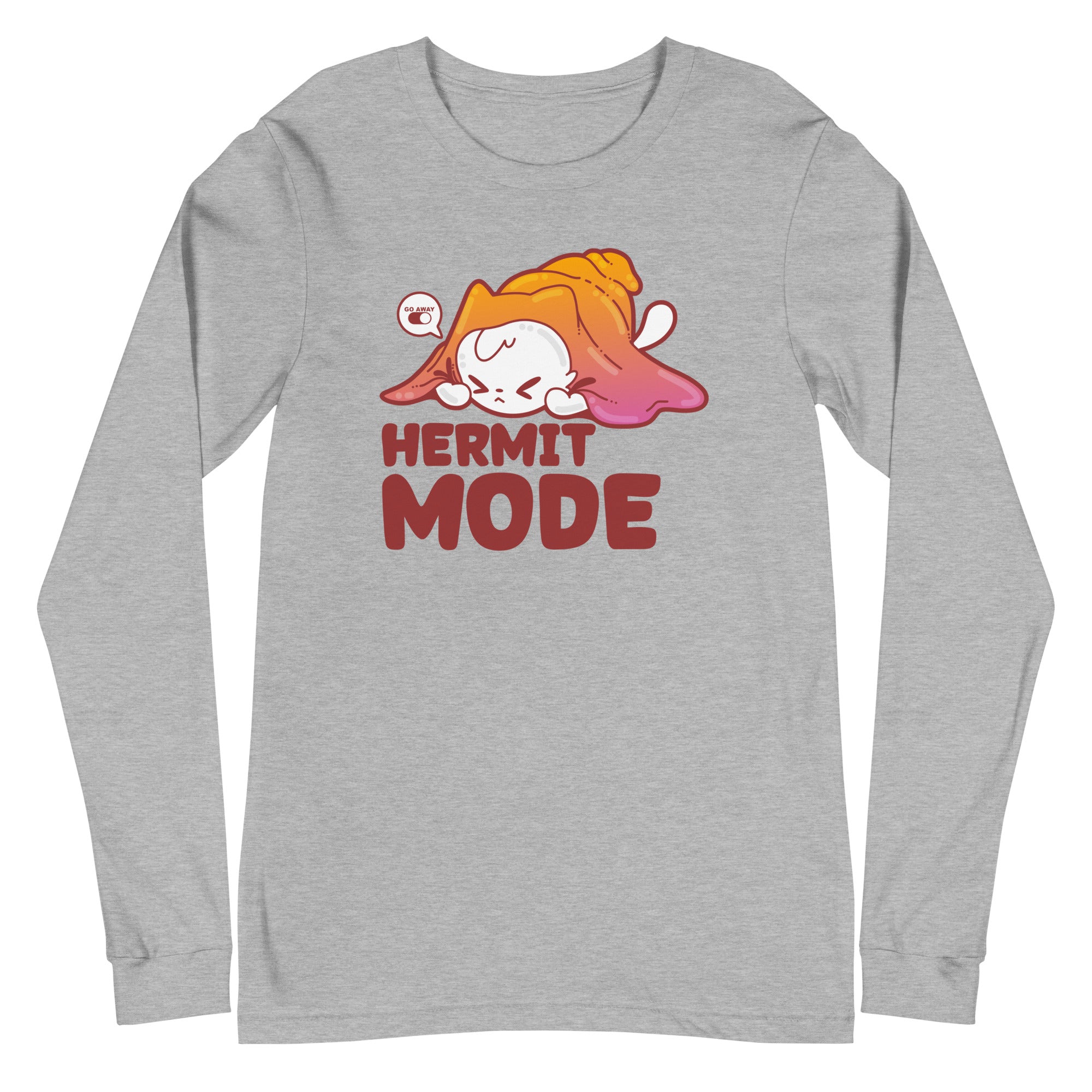 HERMIT MODE - Long Sleeve Tee - ChubbleGumLLC