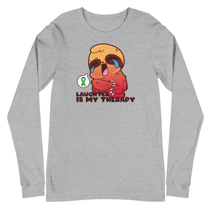 LAUGHTER IS MY THERAPY - Long Sleeve Tee - ChubbleGumLLC