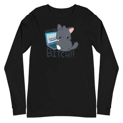 100 % THAT BITCH - Long Sleeve Tee - ChubbleGumLLC