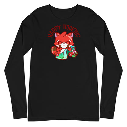 HAPPY HOOKING - Long Sleeve Tee - ChubbleGumLLC