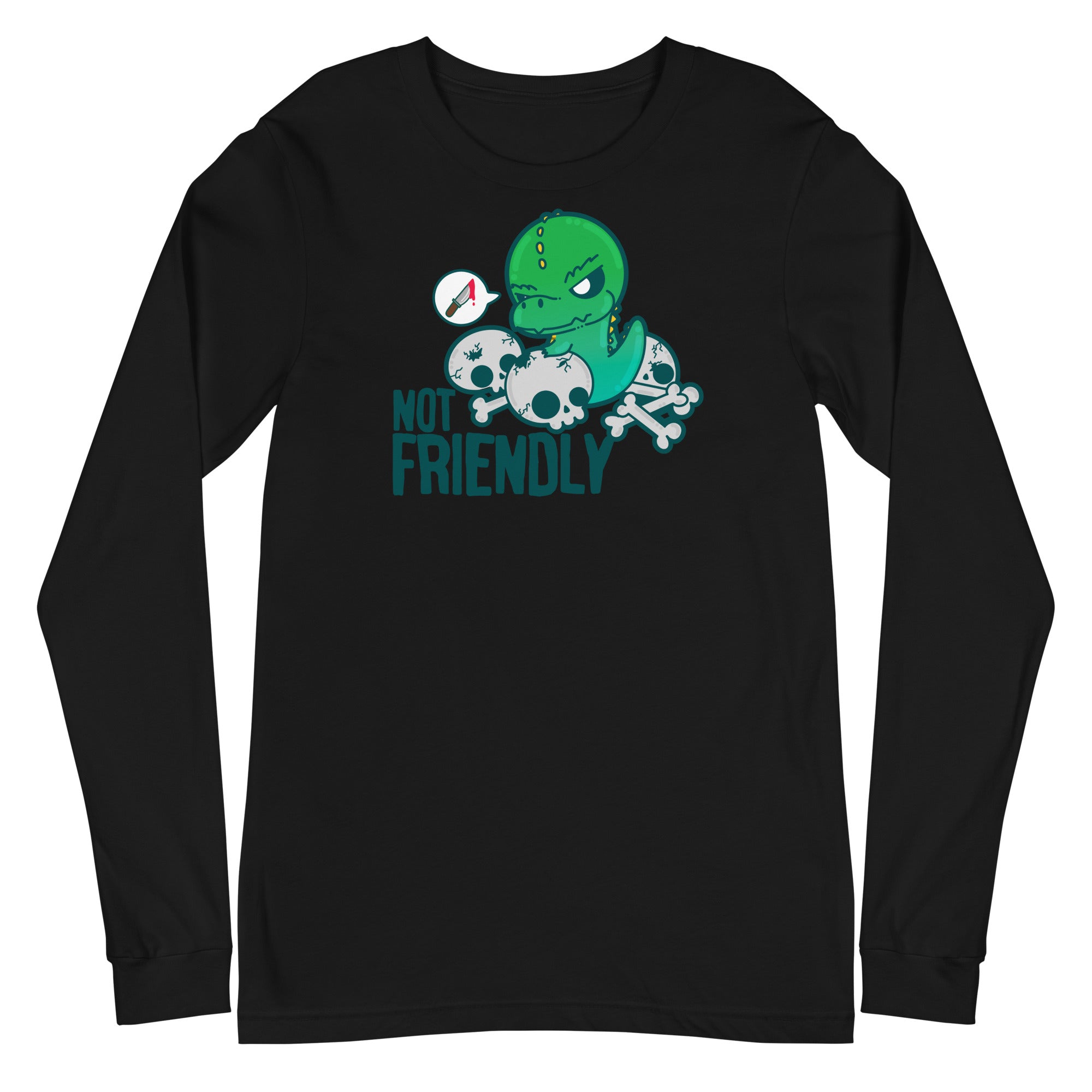 NOT FRIENDLY - Long Sleeve Tee - ChubbleGumLLC