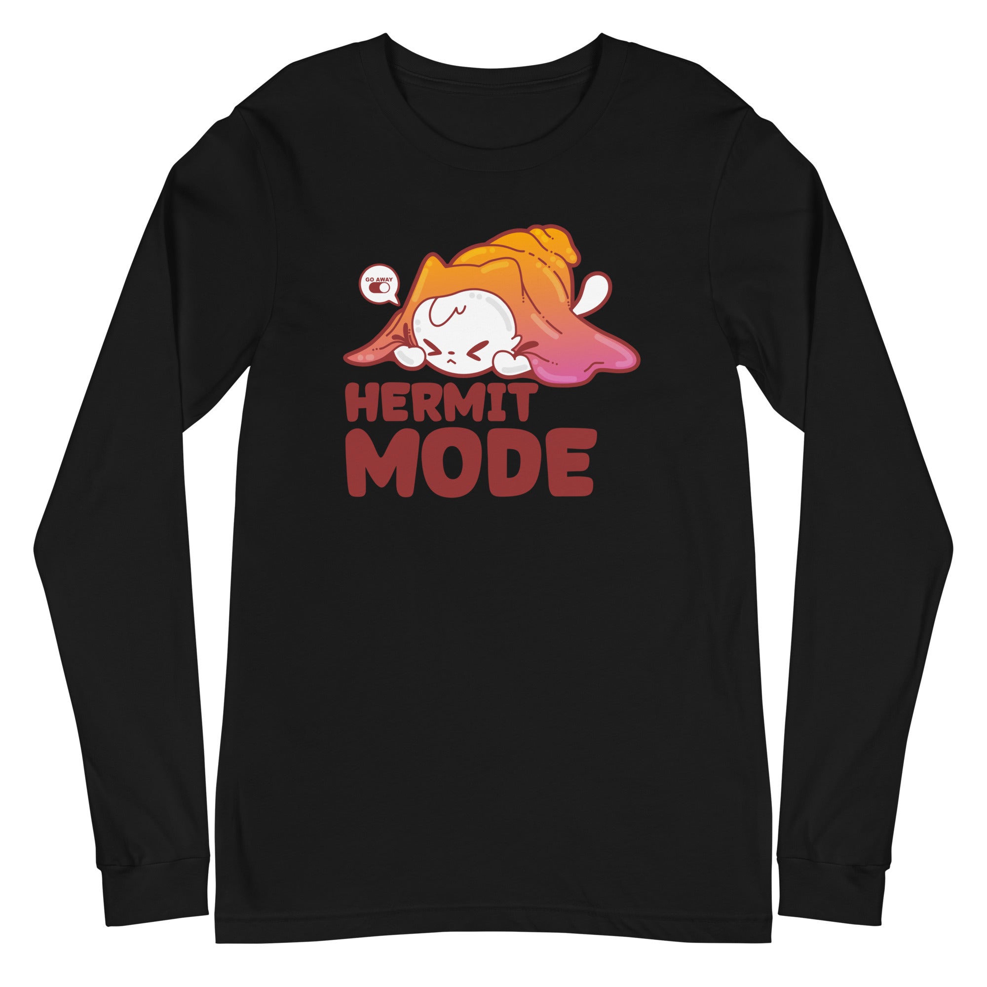 HERMIT MODE - Long Sleeve Tee - ChubbleGumLLC