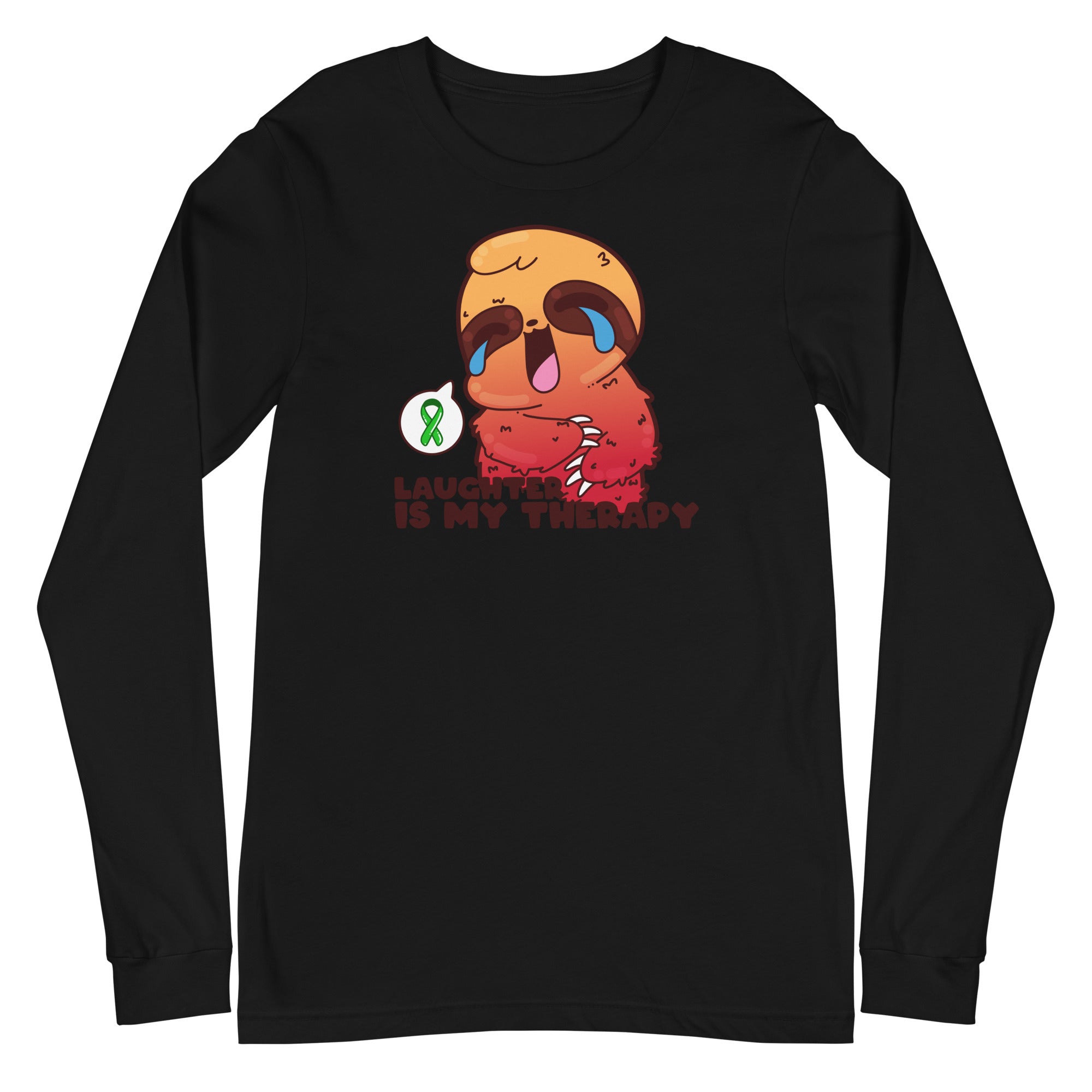 LAUGHTER IS MY THERAPY - Long Sleeve Tee - ChubbleGumLLC