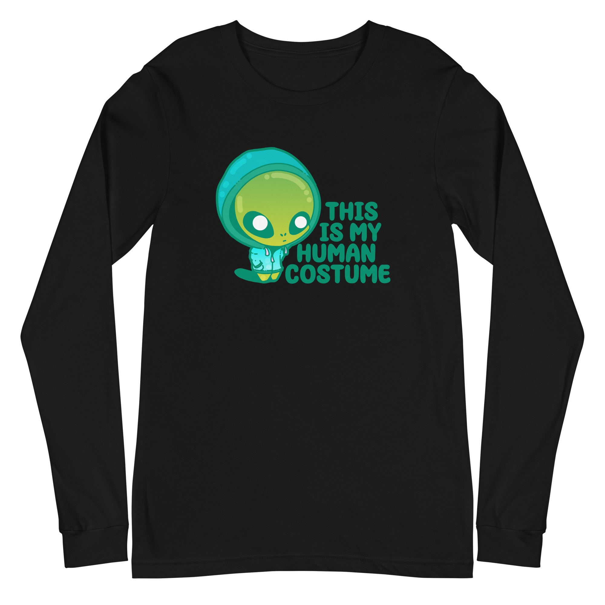 THIS IS MY HUMAN COSTUME - Long Sleeve Tee - ChubbleGumLLC