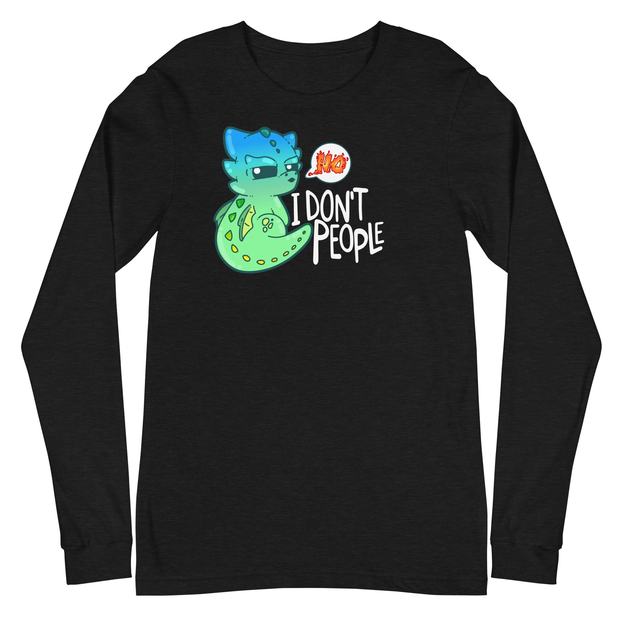 I DONT PEOPLE - Modified Long Sleeve Tee - ChubbleGumLLC