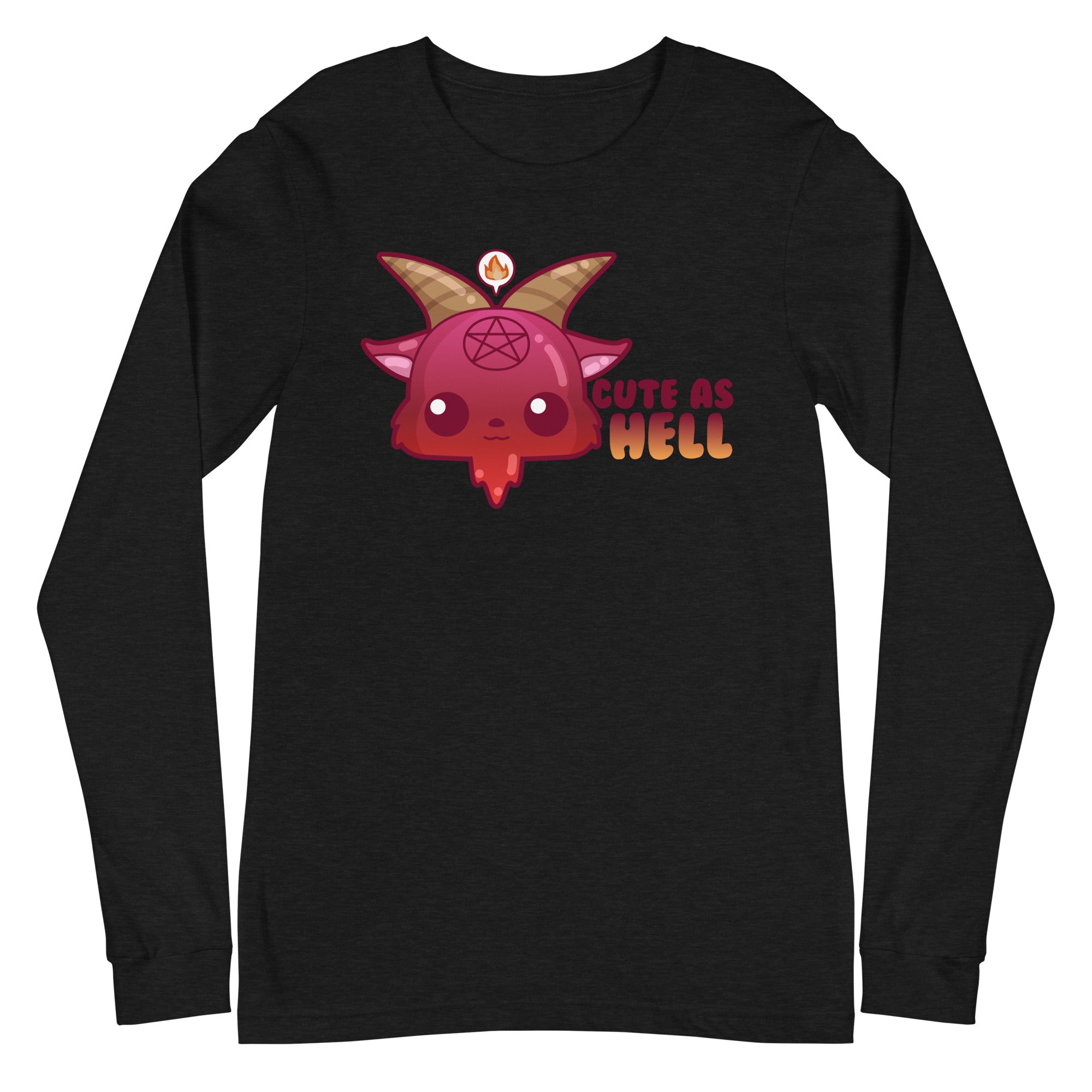 CUTE AS HELL - Long Sleeve Tee - ChubbleGumLLC