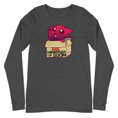 FREE HARBINGER OF DOOM - Long Sleeve Tee - ChubbleGumLLC