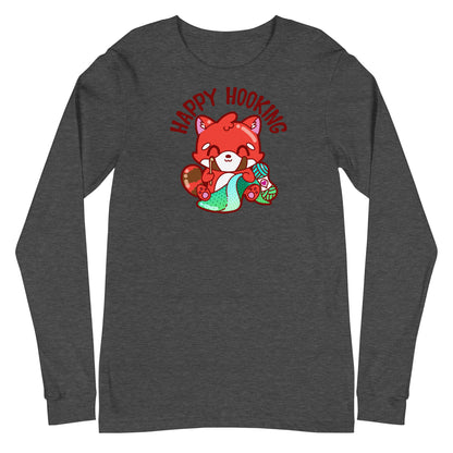 HAPPY HOOKING - Long Sleeve Tee - ChubbleGumLLC