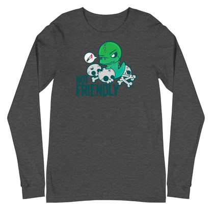 NOT FRIENDLY - Long Sleeve Tee - ChubbleGumLLC