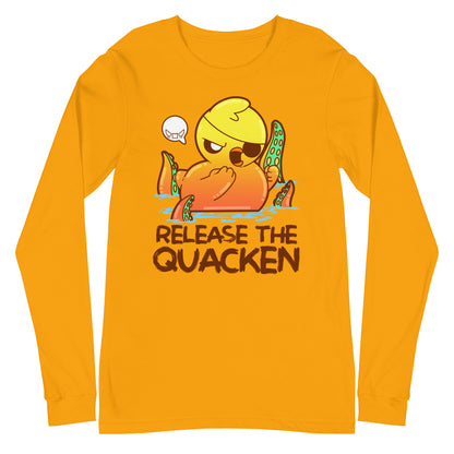 RELEASE THE QUACKEN - Long Sleeve Tee - ChubbleGumLLC