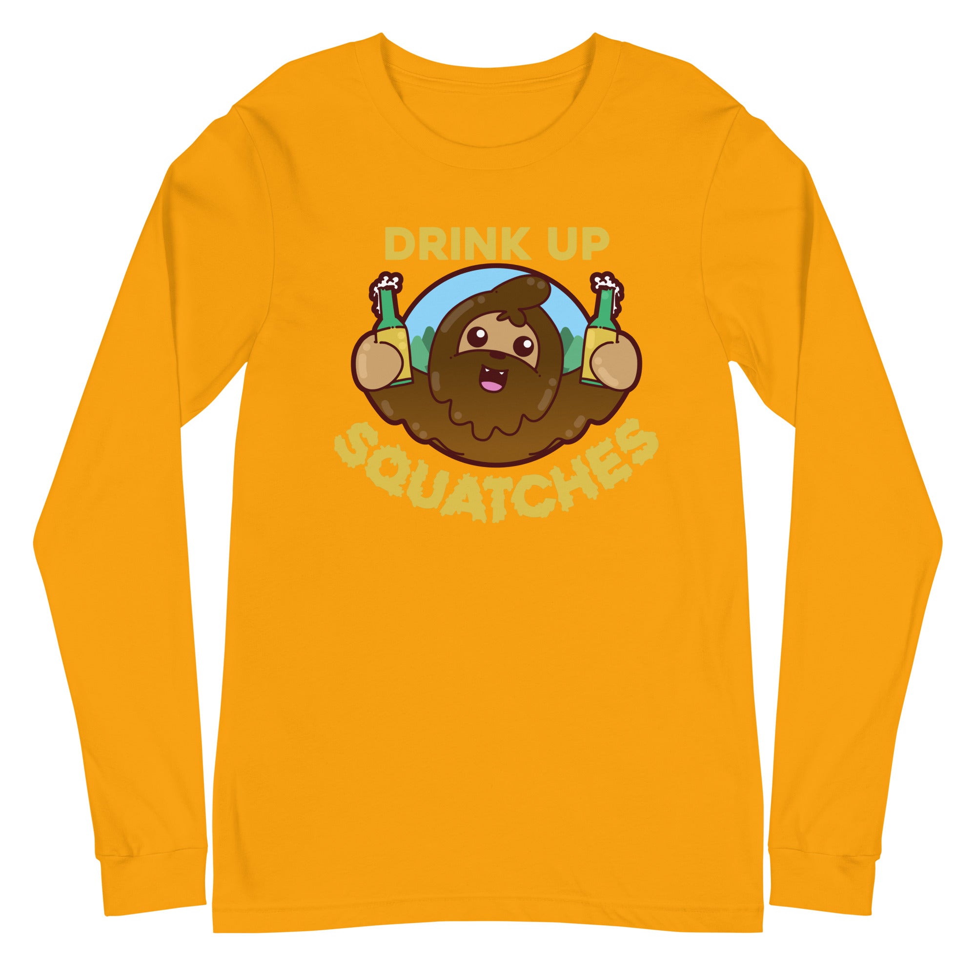 DRINK UP SQUATCHES - Long Sleeve Tee - ChubbleGumLLC