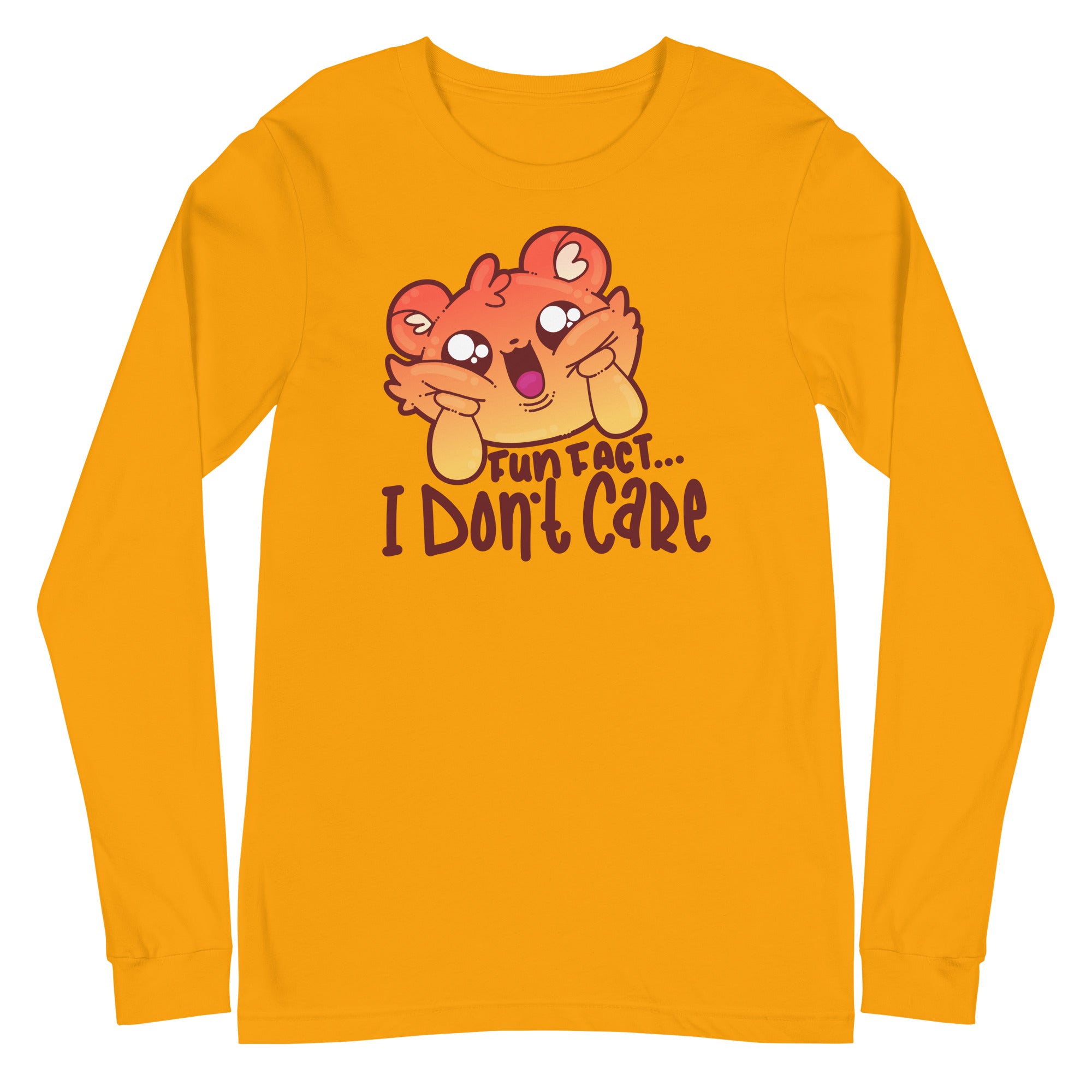 FUN FACT.. I DONT CARE - Long Sleeve Tee - ChubbleGumLLC