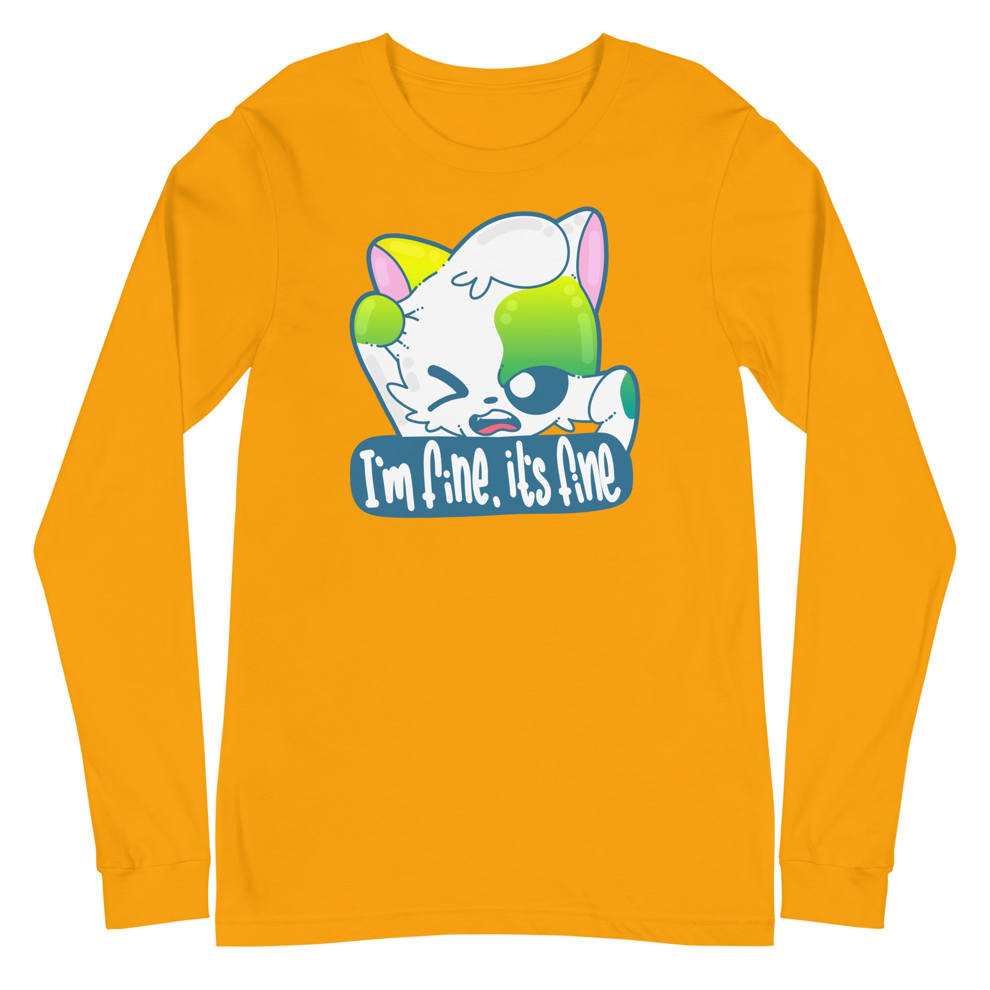 IM FINE ITS FINE - Long Sleeve Tee - ChubbleGumLLC