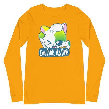 IM FINE ITS FINE - Long Sleeve Tee - ChubbleGumLLC