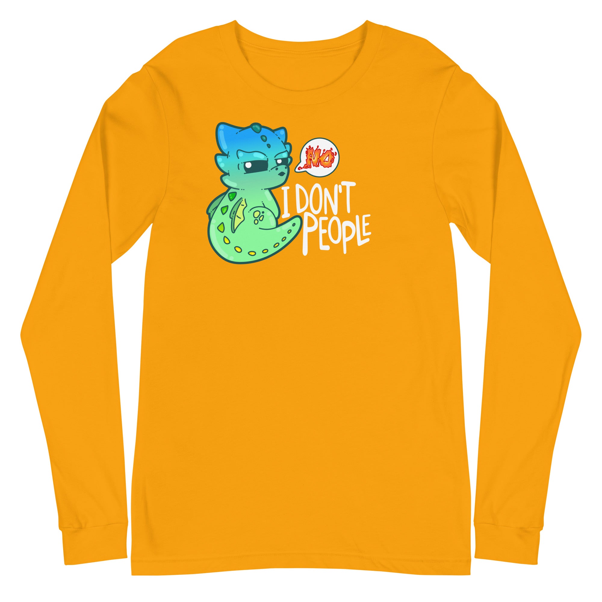 I DONT PEOPLE - Modified Long Sleeve Tee - ChubbleGumLLC