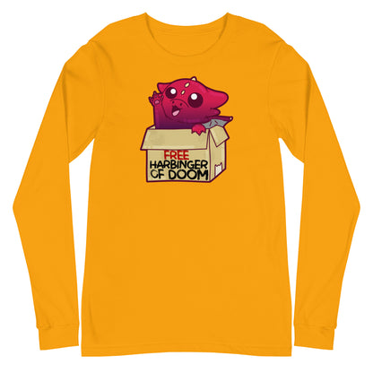 FREE HARBINGER OF DOOM - Long Sleeve Tee - ChubbleGumLLC