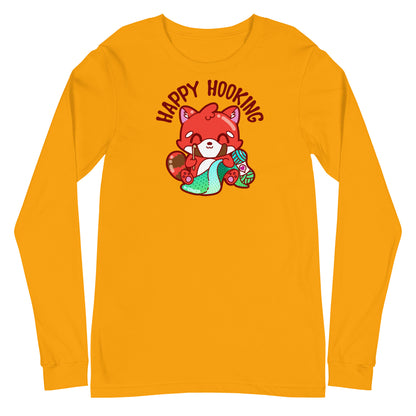 HAPPY HOOKING - Long Sleeve Tee - ChubbleGumLLC