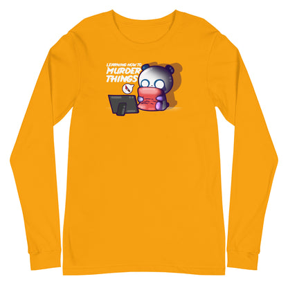 LEARNING HOW TO MURDER THINGS - Long Sleeve Tee - ChubbleGumLLC