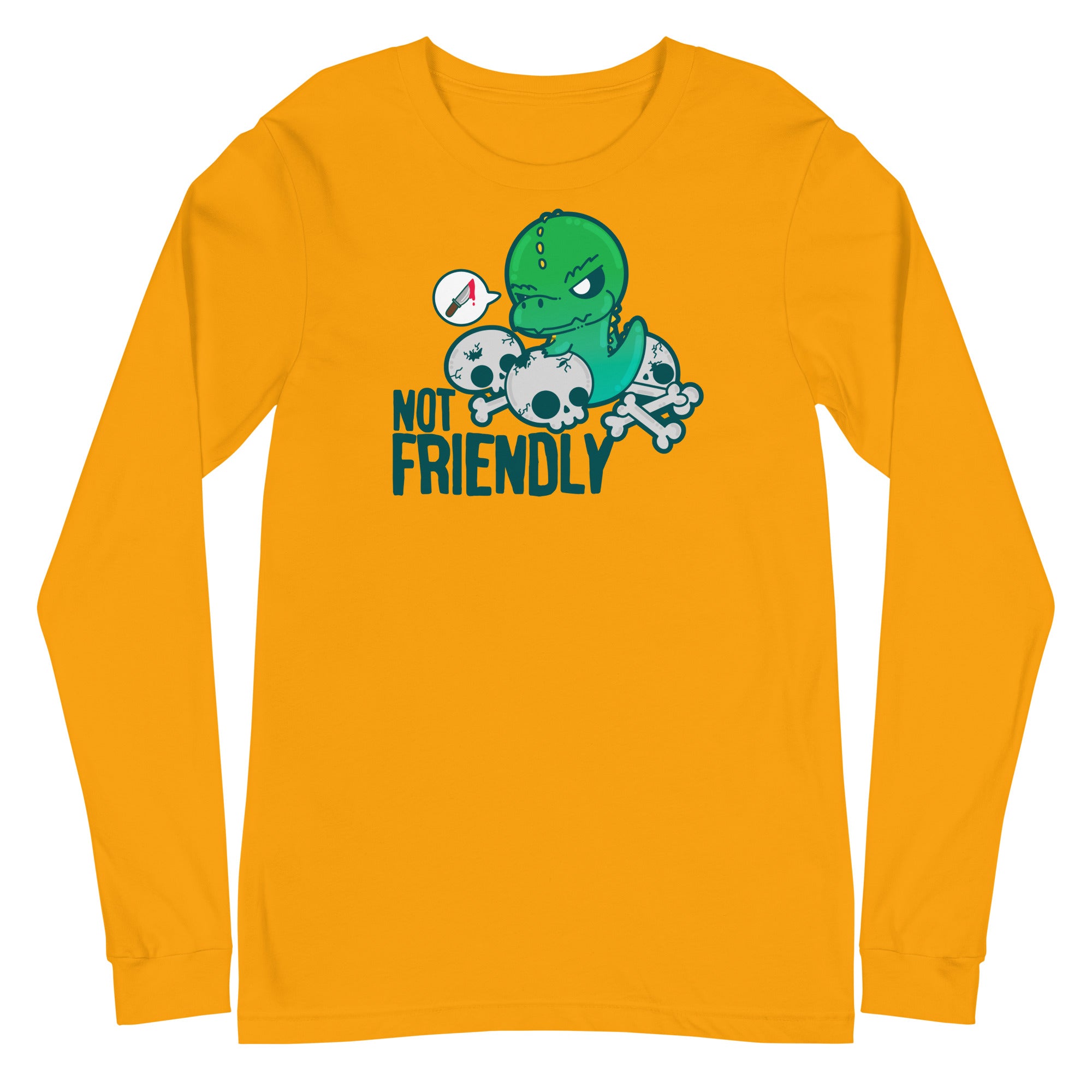 NOT FRIENDLY - Long Sleeve Tee - ChubbleGumLLC