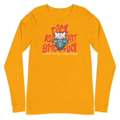 I SWEAR SO I DONT PUNCH PEOPLE - Long Sleeve Tee - ChubbleGumLLC