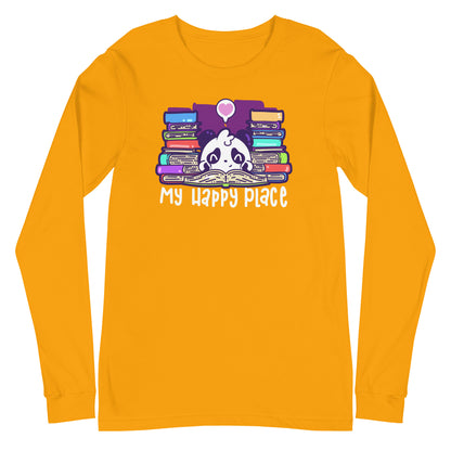 MY HAPPY PLACE - Modified Long Sleeve Tee - ChubbleGumLLC