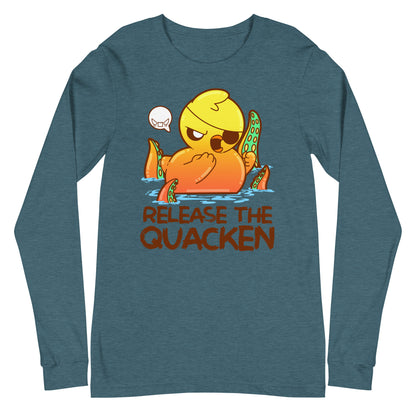 RELEASE THE QUACKEN - Long Sleeve Tee - ChubbleGumLLC