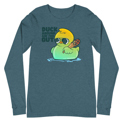 DUCK AROUND AND FIND OUT - Long Sleeve Tee - ChubbleGumLLC